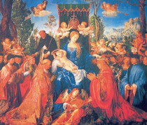 праздник четок (1506), национальная галерея, прага