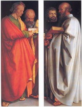 четыре апостола, (1526), старая пинакотека, мюнхен